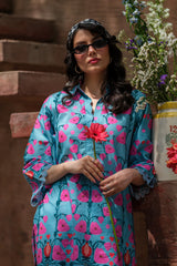 Print Muse By Sahar Stitched Co Ords Cambric Suit-Tropical Bloom