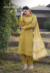 Asim Jofa Essential Pret Drop 6 Ajpb-91 Printed Embroidered Cambric 3 Pcs