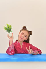 Dhaga Stitched 2 Piece Premium Cotton Lawn Kids Collection'2025-Faline