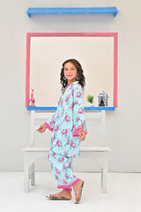 Dhaga Stitched 2 Piece Premium Cotton Lawn Kids Collection'2025-Ivy