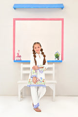 Dhaga Stitched 2 Piece Premium Cotton Lawn Kids Suit-TYLA