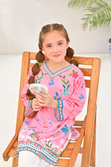 Dhaga Stitched 2 Piece Premium Cambric Kids Suit-Bloom