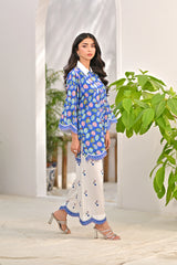 Dhaga Stitched 2 Piece Poly Cambric Suit-Renec