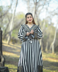 Urban Cut Stitched 1 Piece Emb Cotton Eid Edit-C0260-Long Dress