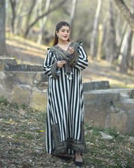Urban Cut Stitched 1 Piece Emb Cotton Eid Edit-C0260-Long Dress