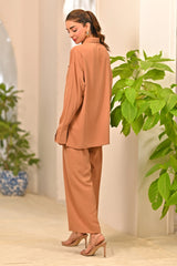 Dhaga Stitched 2 Piece Solids Crepe Summer Collection'2025-Adelle