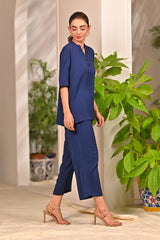 Dhaga Stitched 2 Piece Solids Crepe Summer Collection'2025-Evelyn