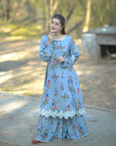 Urban Cut Stitched Co Ords Emb Cotton Eid Edit-C0266