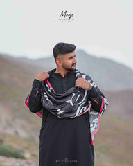 Tng By MD Mens Stole Collection-Huroof Stole Black