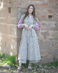 Urban Cut Stitched Co Ords Emb Cotton Eid Edit-C0270