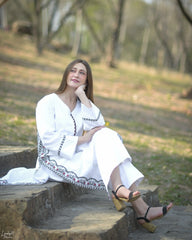 Urban Cut Stitched Co Ords Emb Cotton Eid Edit-C0268