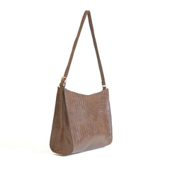 Half Moon Crocodile Brown - Bag X