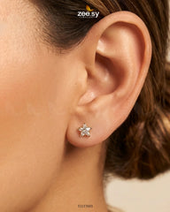 Zeesy-Dainty Star Crystal Stud Earrings