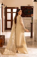 Side pose of model in Aylin Daisy formal dress for evening wear