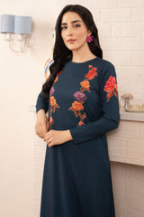 Morganite By Stitch Vibes Stitched 2 Piece Dress Suit-Dark Navy Dress