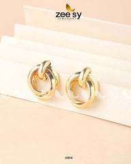 Debilis Earrings Golden - Zeesy Jewellery
