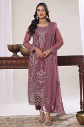 Aura By Soghat Unstitched 3 Piece Luxury Chiffon Formals Suit-Dianna