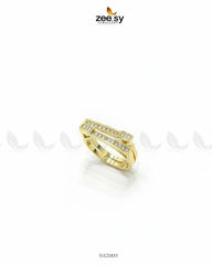 Double Trouble Cluster Pave Ring - Zeesy Jewellery