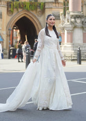 Sardinia Unstitched 3 Piece Formals Collection-Dove - Arooj Razzaq