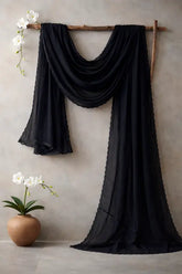 Madiha Gohar Dupatta-Black