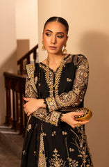 Full-length look of model in Aylin Dusky formal dress at party event