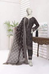 Almeerah Unstitched 3 Piece Stripe Dora Luxury Lawn Vol-02 Collection'2025-Dusted Cocoa