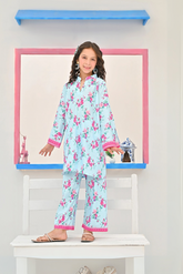 Dhaga Stitched 2 Piece Premium Cotton Lawn Kids Collection'2025-Ivy