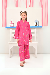 Dhaga Stitched 2 Piece Premium Cotton Lawn Kids Suit-Zara