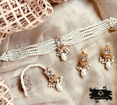 Made For Her-Parisa Crystal Choker Set - KSH1073