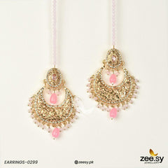 EARRINGS-0299 Pink - Zeesy Jewellery