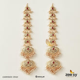 EARRINGS-0542 Red Pearl - Zeesy Jewellery