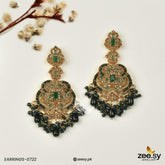 EARRINGS-0722 Green - Zeesy Jewellery