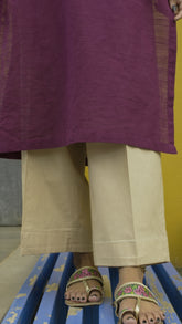 Deck Up Plain Trousers Khaaki