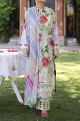 Elaf Prints Unstitched 3 Piece Printed Chikankari Lawn Suit-ECK-06-B-Oasis