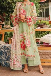 Elaf Prints Unstitched 3 Piece Printed Lawn Suit-EEP-05-A-Mint To Be