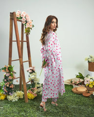 Dhaga Stitched 2 Piece Lawn Suit-Matching separate 0041
