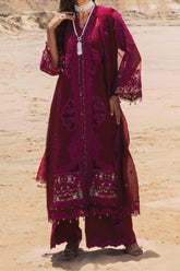 Hai Kuch By Elaf Unstitched 3 Piece Festive Emb Lawn Suit-EHK-01-B-Gulzar