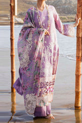 Hai Kuch By Elaf Unstitched 3 Piece Festive Emb Lawn Suit-EHK-02-A-Banafsha