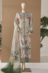 Intermix Art & Craft By HZ Stitched 3 Piece Printed Cambric Suit-ELP-3P-533-Multi