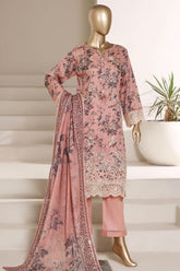 Amyrah By Sada Bahar Stitched 3 Piece Festive Emb Lawn Vol-01 Suit-EMB-4833-PEACH