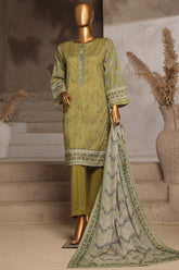 Aashkaar By HZ Stitched 3 Piece Emb Lawn Vol-04 Suit-EPL-013