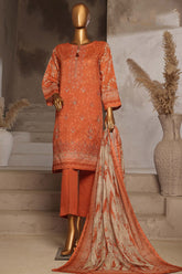 Aashkaar By HZ Stitched 3 Piece Emb Lawn Vol-04 Collection'2025-EPL-017