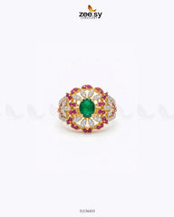 Elara Circle Bold Cluster Ring