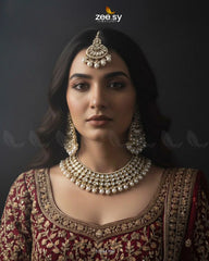 Eminet Braod Gilded Necklace Set - Zeesy Jewellery