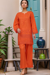 Estelle by Sada Bahar Stitched Co Ords Emb Jacquard Collection'2024-CK-Orange