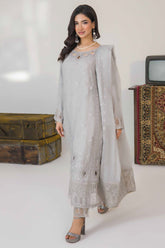 Serene By Azmeerah Stitched 3 Piece Hand Emb Festive Pret Suit-05-Ethereal Charm