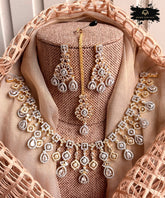 Made For Her-Regal Zircon Necklace Set - KDV1009