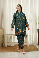 Dhaga Stitched 2 Piece Crepe Collection'2025-Jade