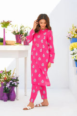 Dhaga Stitched 2 Piece Lawn Suit-Matching separate 0012