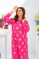Dhaga Stitched 2 Piece Lawn Suit-Matching separate 0012